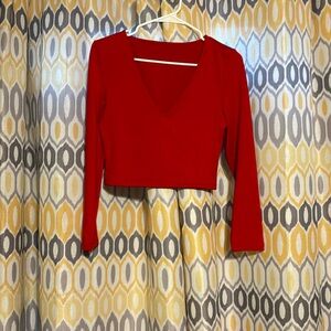 Women’s long sleeve crop top